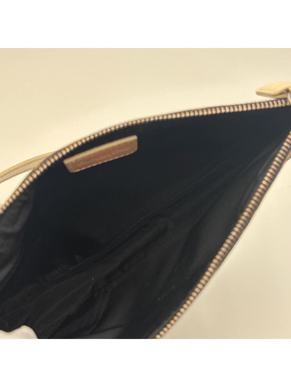Christian Dior Trotter Saddle Pochette Shoulder Bag Navy Beige - Picture 8 of 10